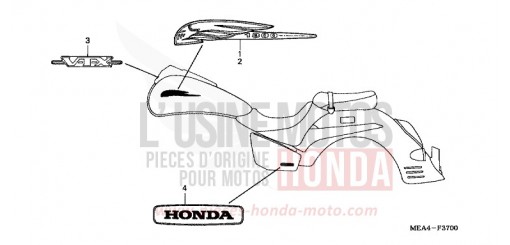 EMBLEME/MARQUE VTX1300S3 de 2003